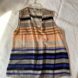 CAbi sleeveless blouse multi color